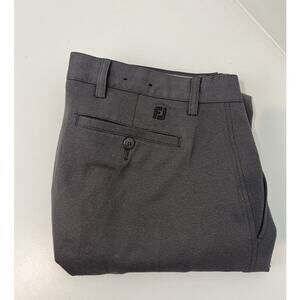 FootJoy Pants Mens 36x31 Gray Flat Front Golf Performance Polyester